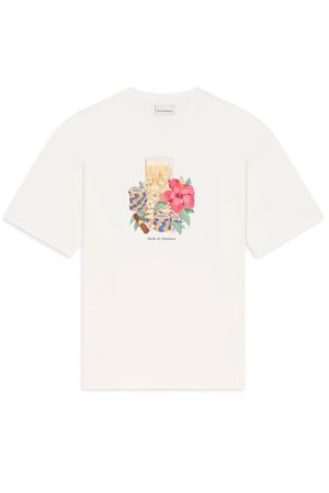 Off-white cotton t-shirt DROLE DE MONSIEUR | KTS300CO002OW